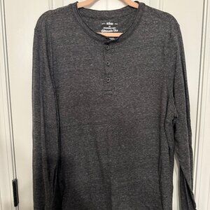 Men's Urban Pipeline Dark Gray Henley Tee
